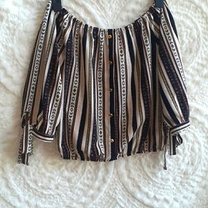 Off the shoulder shirt